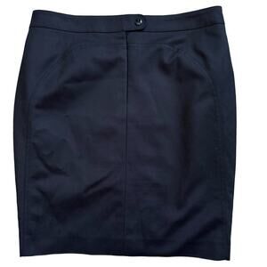 Akris Punto Black Pencil Skirt Sz 10